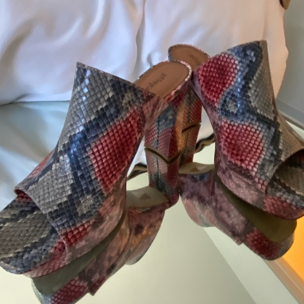 Jeffrey Campbell Multicolor Snake skin heels